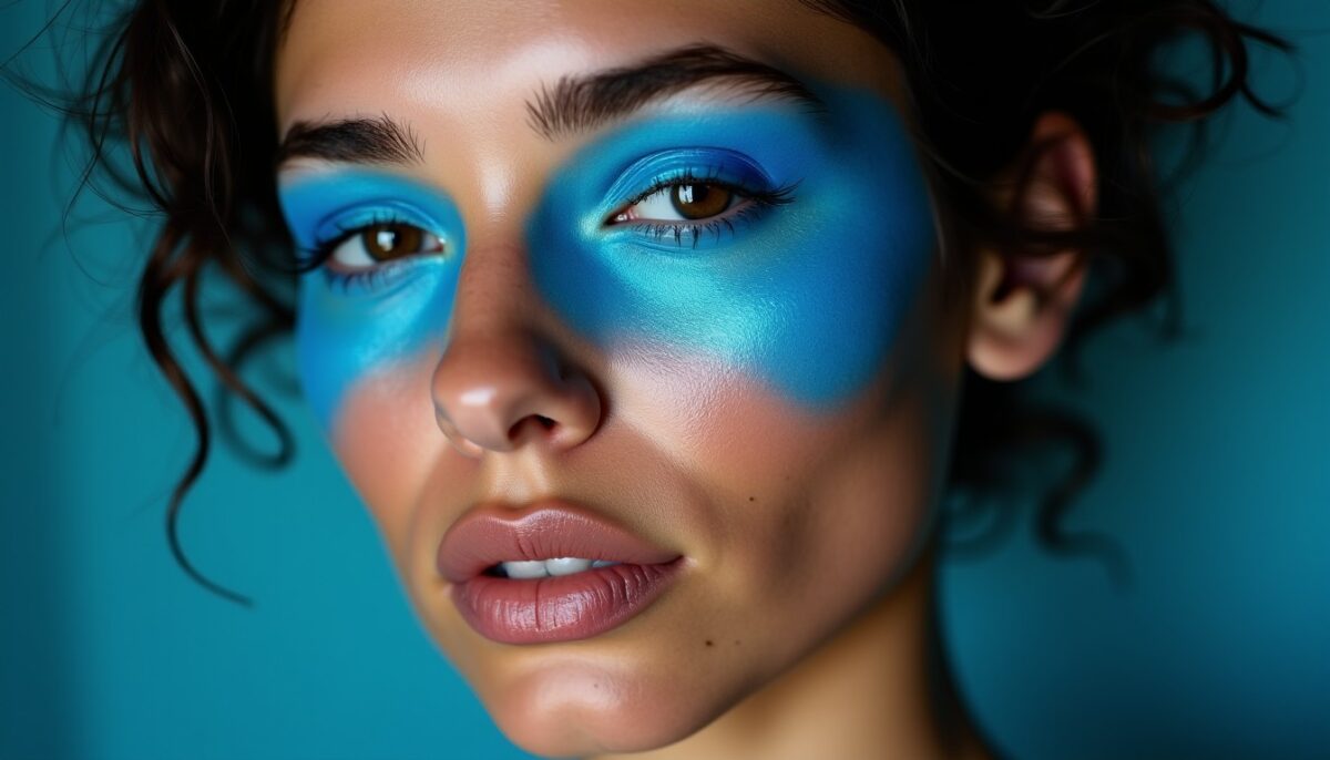 Maquillage bleu : les raisons derrière l’essor spectaculaire de cette couleur en 2026